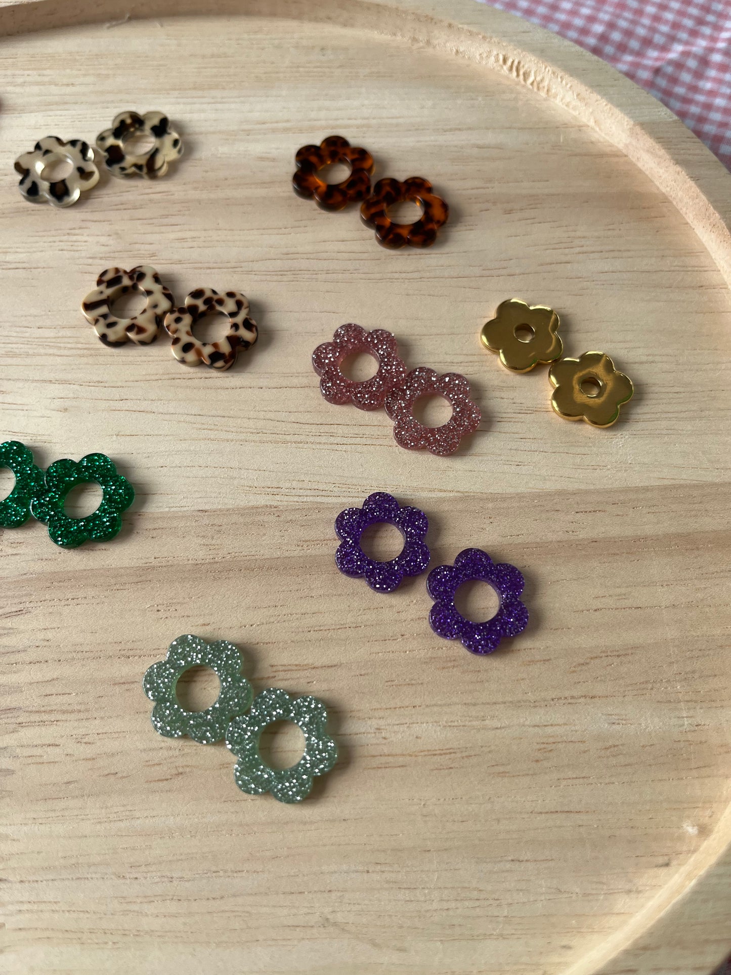 Boucle fleur et fleurs a l'unité