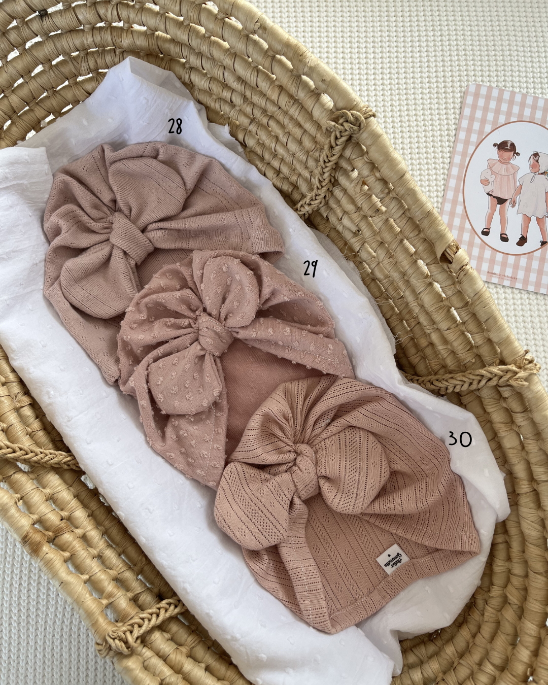 Turbans taille 3-12mois