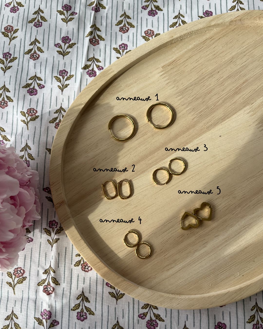 Boucle d'oreille fleur