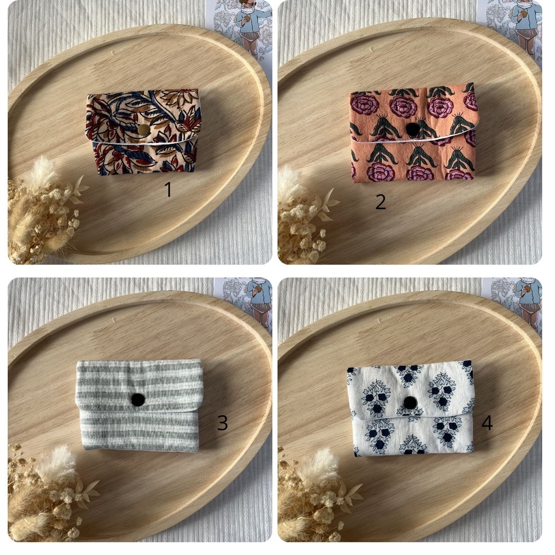 Porte carte en tissus