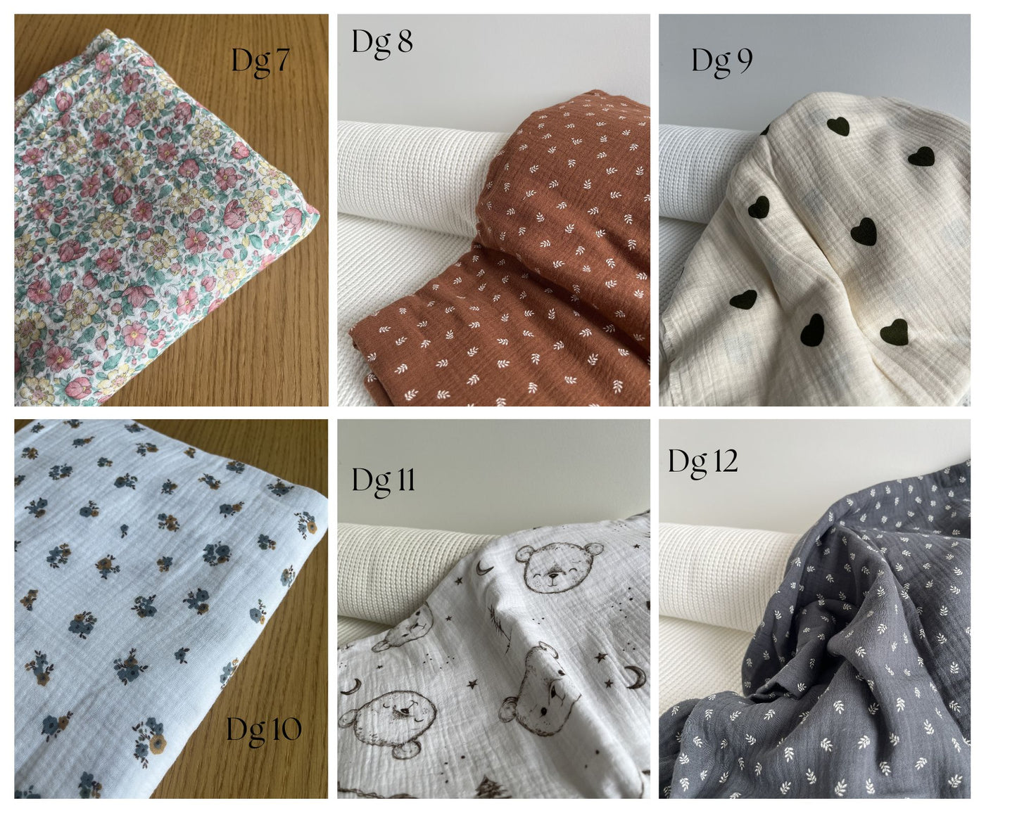 Grands bavoirs avec broderie