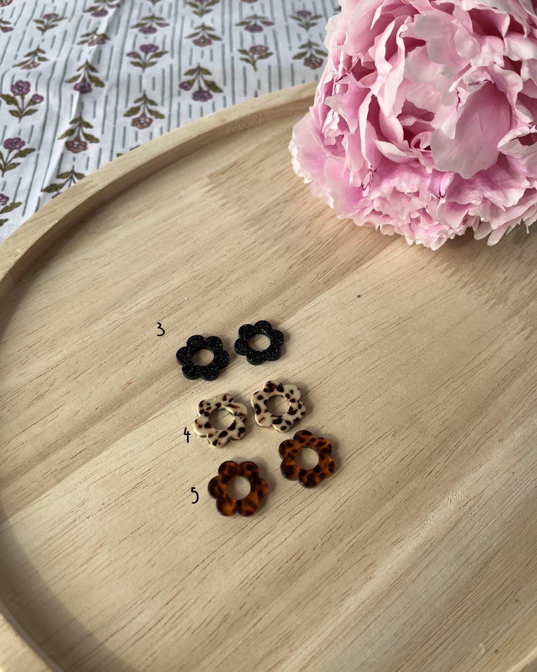 Boucle d'oreille fleur