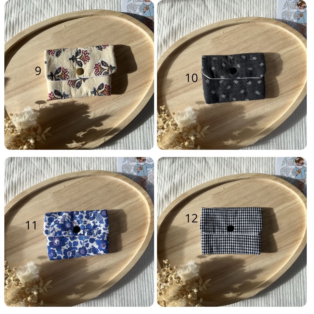 Porte carte en tissus