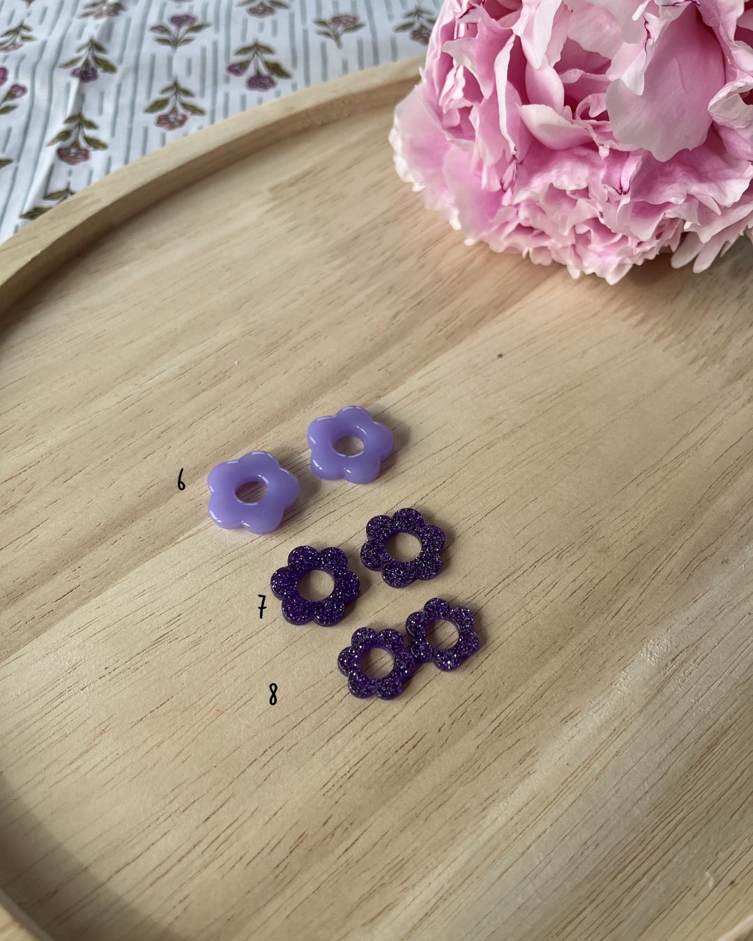 Boucle d'oreille fleur