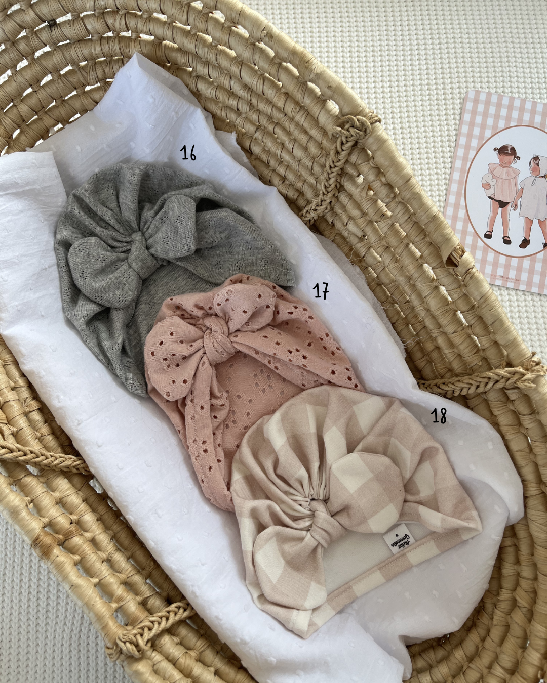 Turbans taille 3-12mois