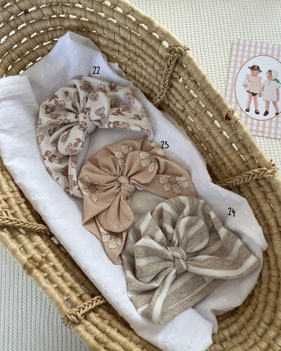 Turbans taille 3-12mois