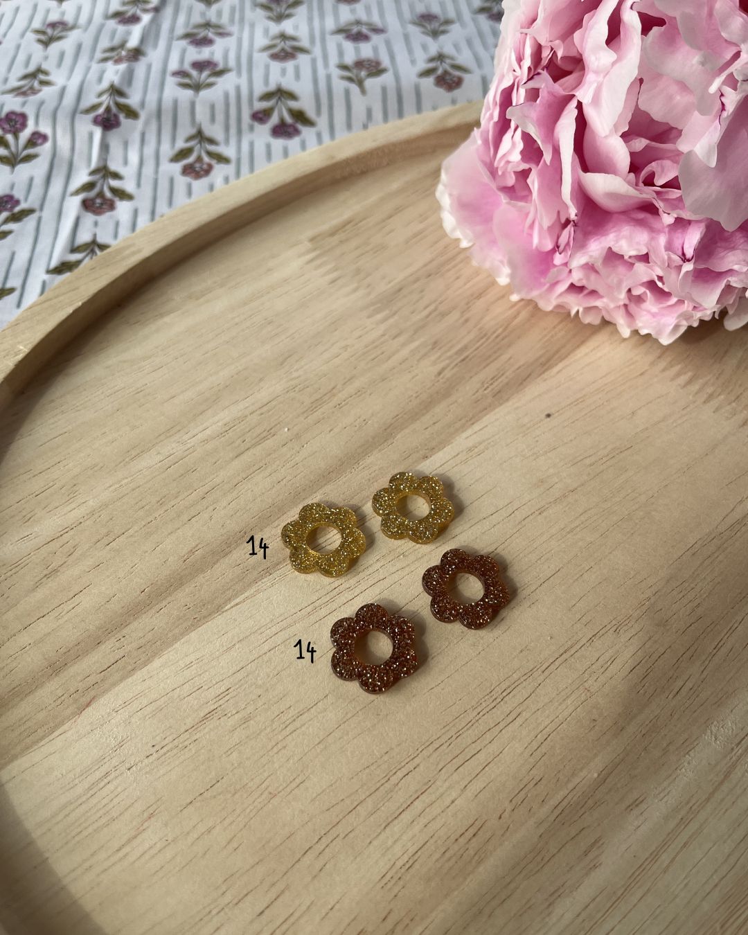 Boucle d'oreille fleur
