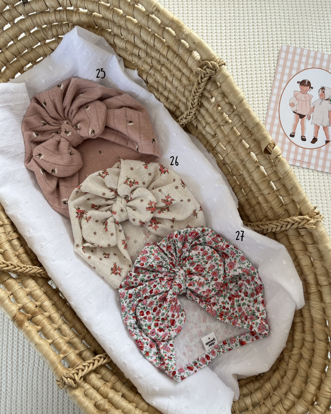 Turbans taille 3-12mois