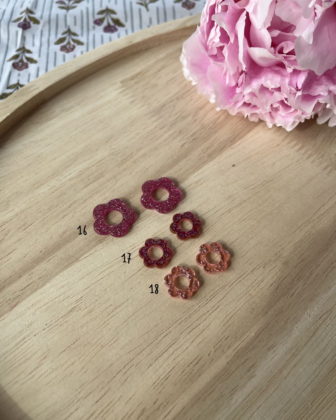 Boucle d'oreille fleur