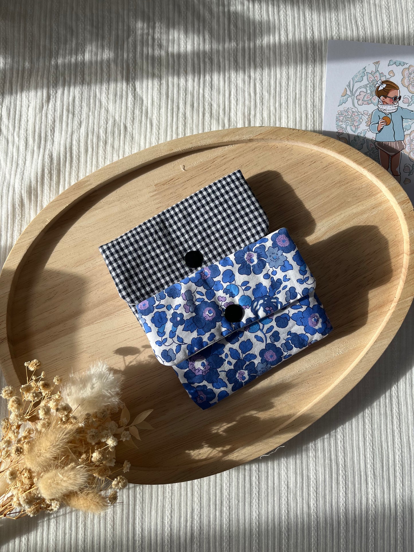 Porte carte en tissus