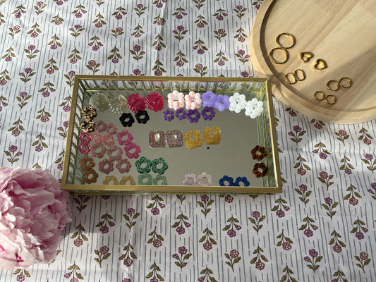 Boucle d'oreille fleur